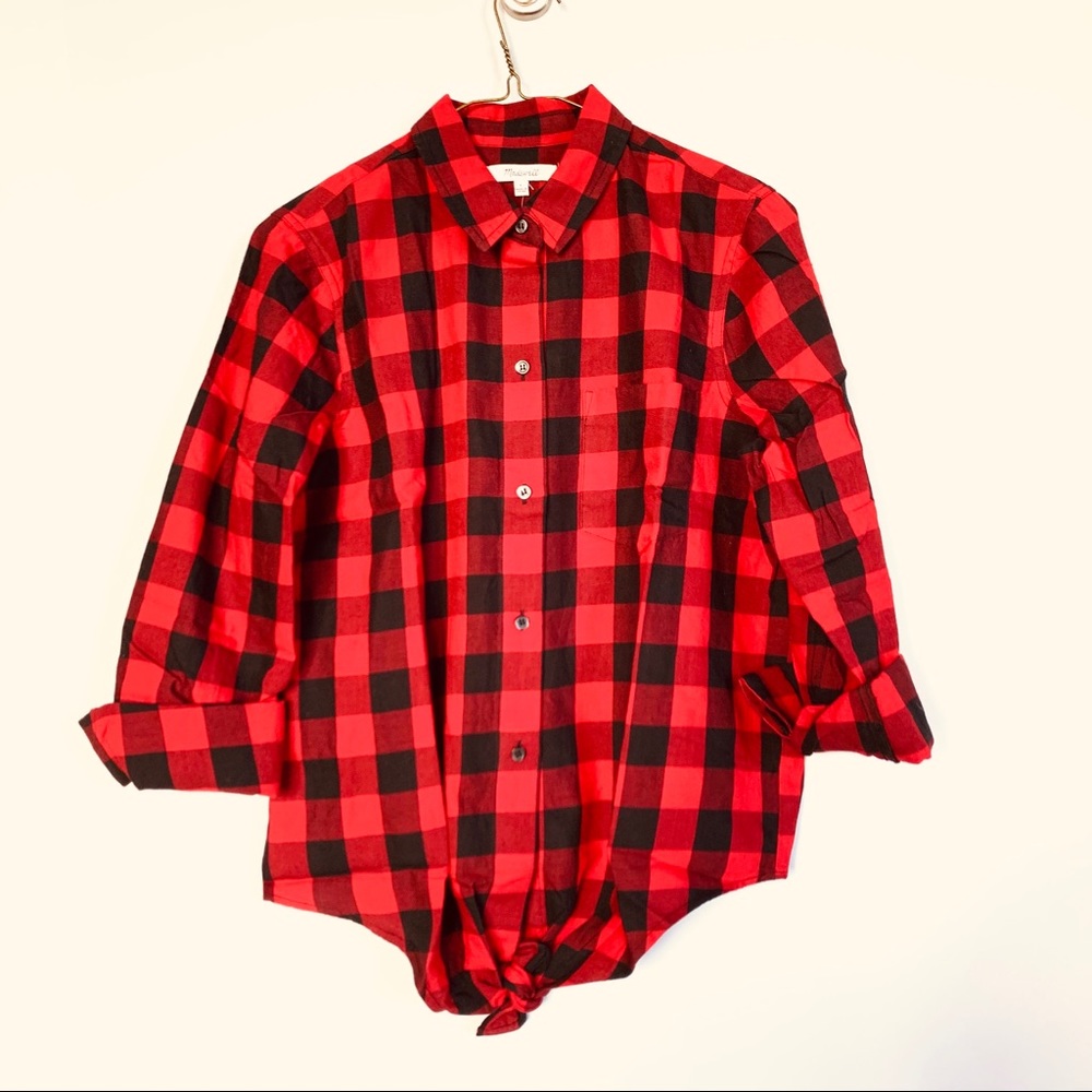 Flannel Popover Shirt in Buffalo Check Size S - Picture 2 of 4